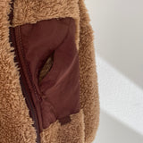 【hamomisi】Boa jacket with chest pocket(90~150)