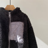 【hamomisi】Boa jacket with chest pocket(90~150)