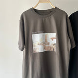【ハモミシノオトナフク】Terrace Photo T-Shirt