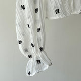 【ハモミシノオトナフク】Front Ribbon 2-Way Blouse
