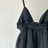 【ハモミシノオトナフク】Denim Peplum All-in-One