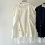 【ハモミシノオトナフク】Peplum Blouse 3-Piece Set