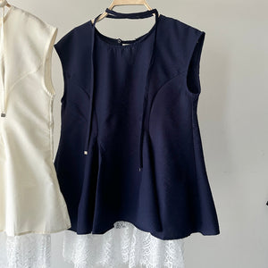 【ハモミシノオトナフク】Peplum Blouse 3-Piece Set