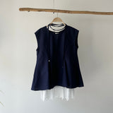 【ハモミシノオトナフク】Peplum Blouse 3-Piece Set