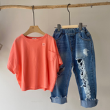 Damage denim pants (90~150)