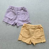 【hamomisi】Damage color short pants(90~150)