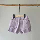 【hamomisi】Damage color short pants(90~150)