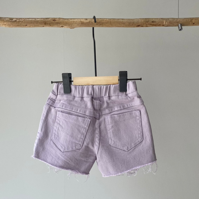Damage color short pants(90~150)