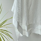 【ハモミシノオトナフク】Sheer Jacquard Poncho