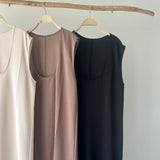 【ハモミシノオトナフク】Matte Ponte U-Neck OP