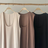 【ハモミシノオトナフク】Matte Ponte U-Neck OP