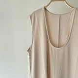 【ハモミシノオトナフク】Matte Ponte U-Neck OP