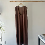 【ハモミシノオトナフク】Matte Ponte U-Neck OP