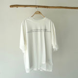 【ハモミシノオトナフク】Cotton Jersey T-Shirt × Tulle