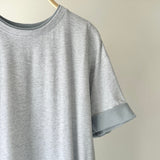 【ハモミシノオトナフク】Cotton Contrast Sleeves OP