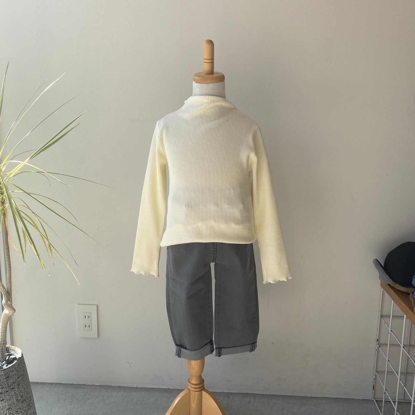 Rib high neck(120~140)
