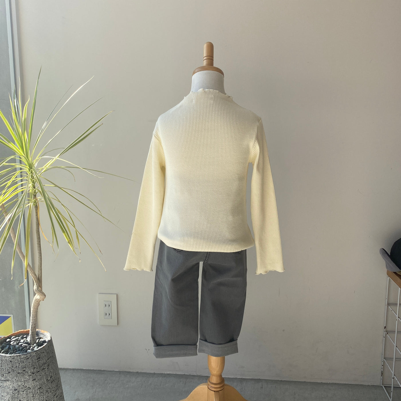 Rib high neck(120~140)