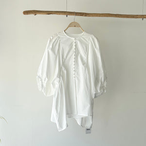 【ハモミシノオトナフク】Pearl Button Dolman Blouse