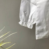 【hamomisi】Kids frilled blouse(110)