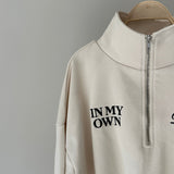 【ハモミシノオトナフク】Half Zip Sweatshirt