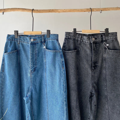 【ハモミシノオトナフク】Center-switched semiwide pants