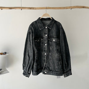 【ハモミシノオトナフク】Oversized denim jacket