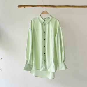【ハモミシノオトナフク】2-way  Basic Loose Shirt