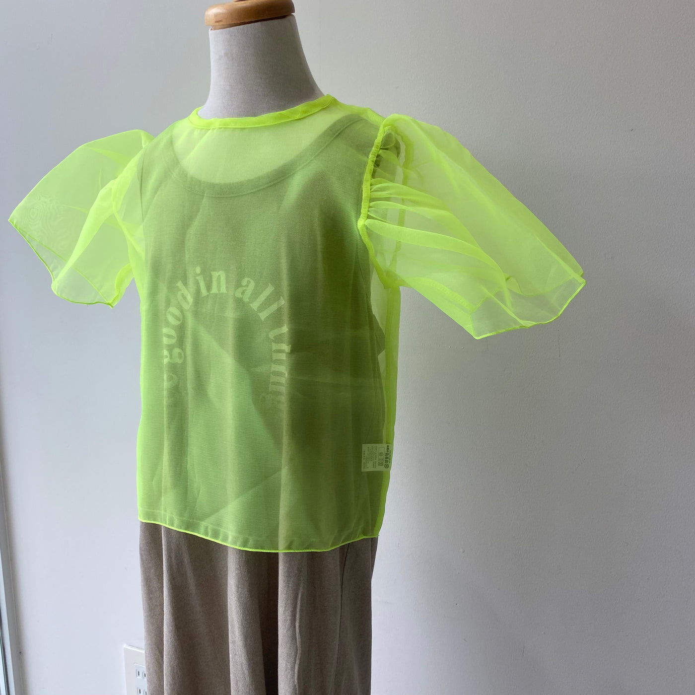 Puff sleeve blouse(80.90.110)