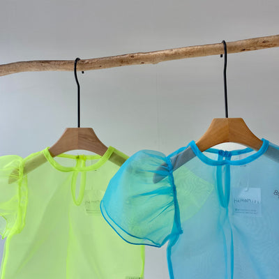 Puff sleeve blouse(80.90.110)