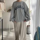 【ハモミシノオトナフク】MICHIGAN logo print dolman T-shirt