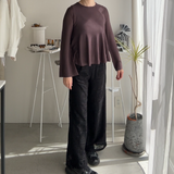 【ハモミシノオトナフク】flared sleeve knit pullover