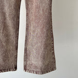 【ハモミシノオトナフク】Chemical color flared denim