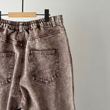 【ハモミシノオトナフク】Chemical color flared denim