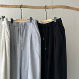 【ハモミシノオトナフク】French terry two-pleat pants