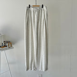 【ハモミシノオトナフク】French terry two-pleat pants