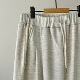 【ハモミシノオトナフク】French terry two-pleat pants