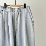 【ハモミシノオトナフク】French terry two-pleat pants