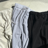 【ハモミシノオトナフク】French terry two-pleat pants