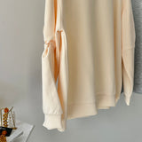 【ハモミシノオトナフク】Bonded Sleeve Twist Pullover