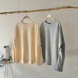 【ハモミシノオトナフク】Bonded Sleeve Twist Pullover