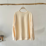 【ハモミシノオトナフク】Bonded Sleeve Twist Pullover