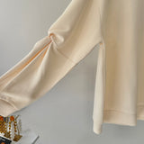 【ハモミシノオトナフク】Bonded Sleeve Twist Pullover