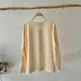 【ハモミシノオトナフク】Bonded Sleeve Twist Pullover