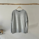【ハモミシノオトナフク】Bonded Sleeve Twist Pullover