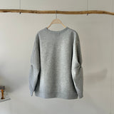 【ハモミシノオトナフク】Bonded Sleeve Twist Pullover