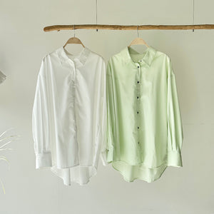 【ハモミシノオトナフク】2-way  Basic Loose Shirt