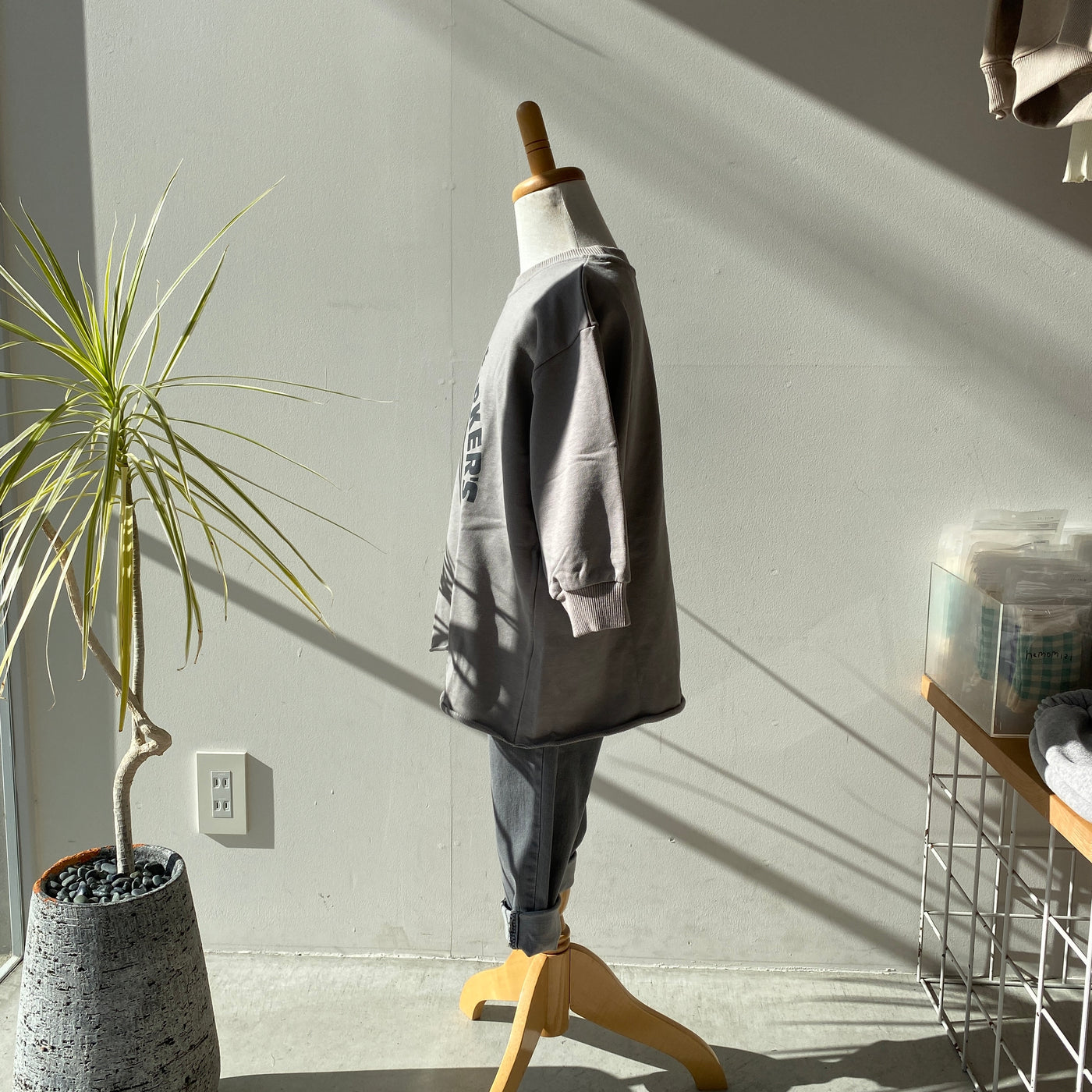 Long logo sweat shirt (90~130)