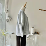 【ハモミシノオトナフク】Bonded Sleeve Twist Pullover