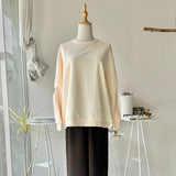 【ハモミシノオトナフク】Bonded Sleeve Twist Pullover