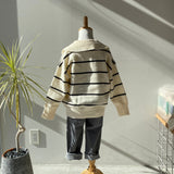 【hamomisi】Stripe knit (90~130)